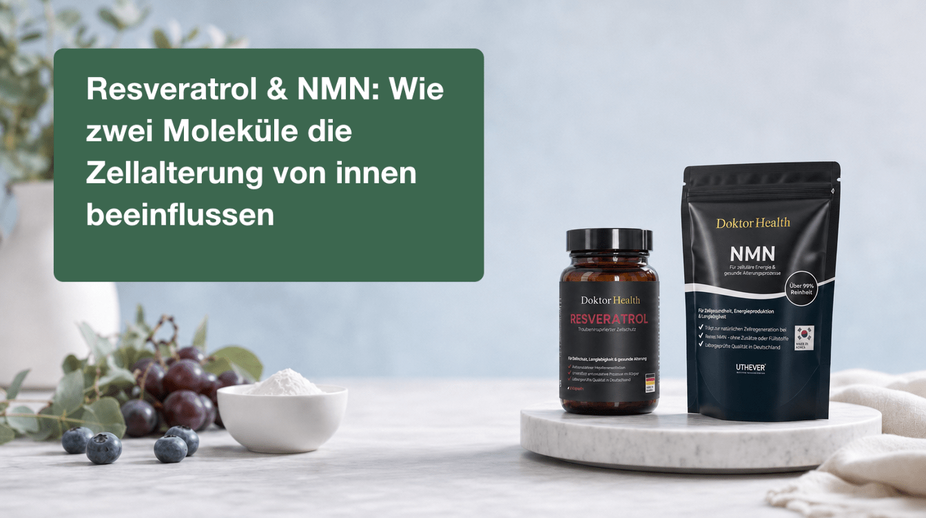 Resveratrol & NMN: Wie zwei Moleküle deine Zellen erneuern – und wie du jung bleibst - Doktor Health