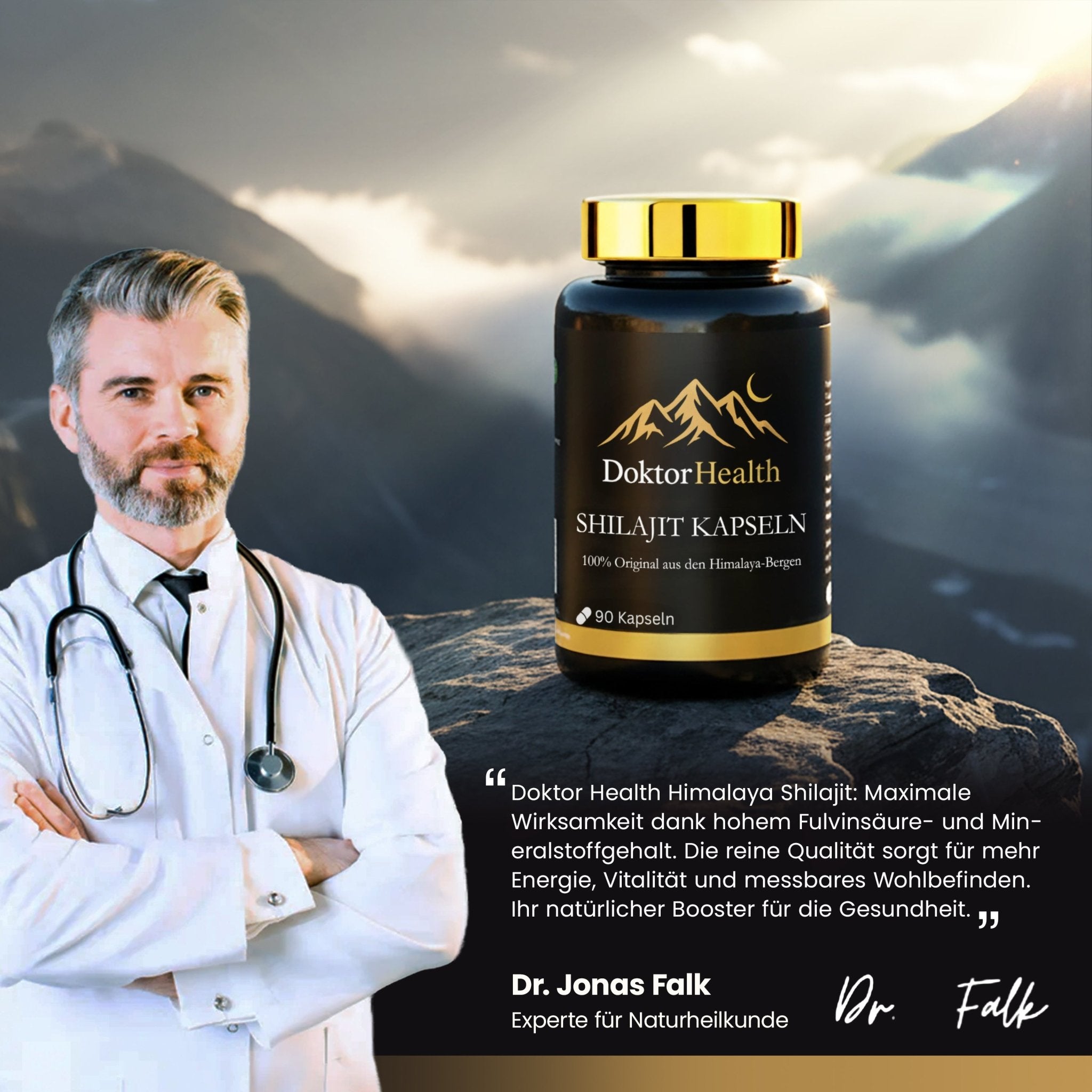 Premium Himalaya Shilajit Kapseln - Doktor Health