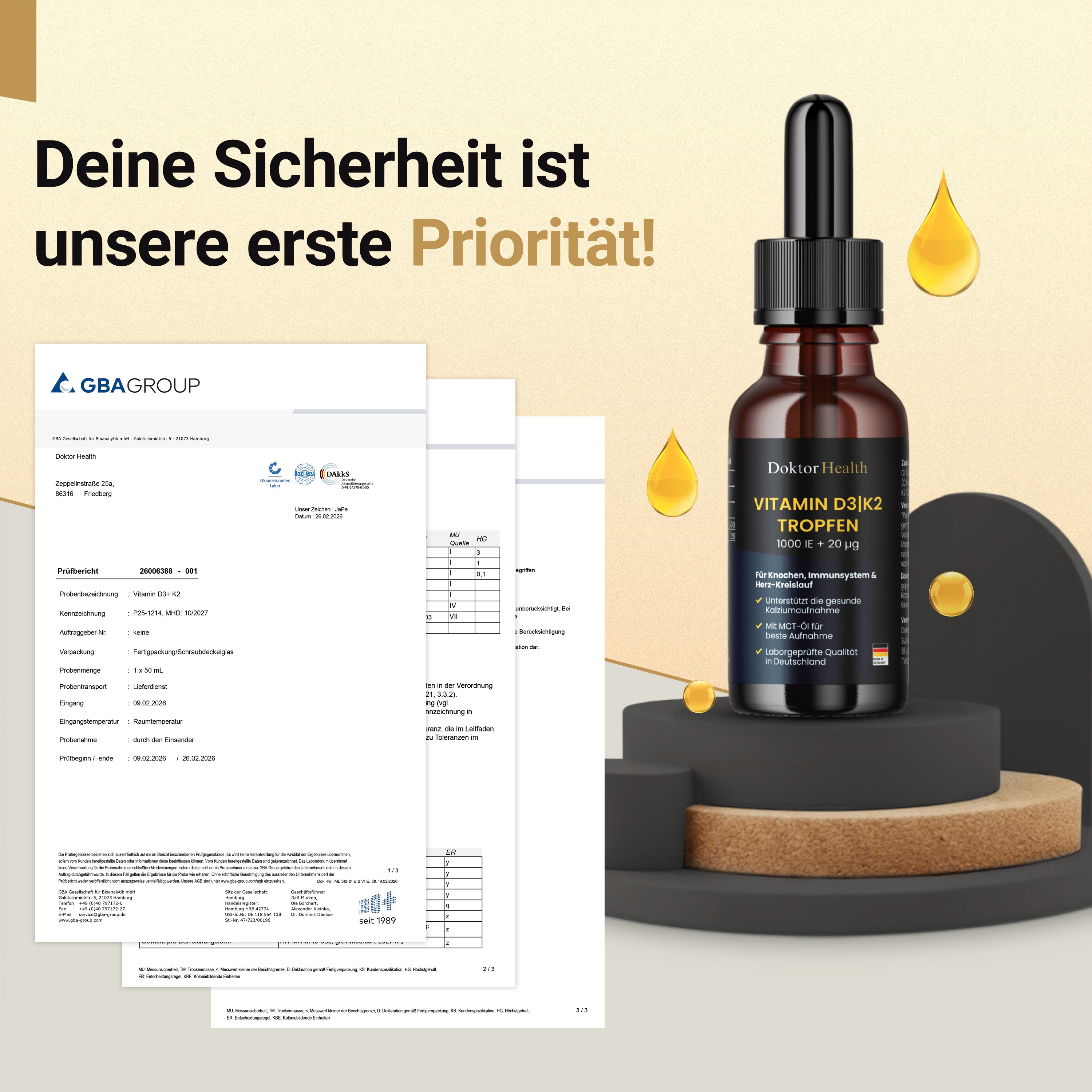 Vitamin D3 + K2 Tropfen