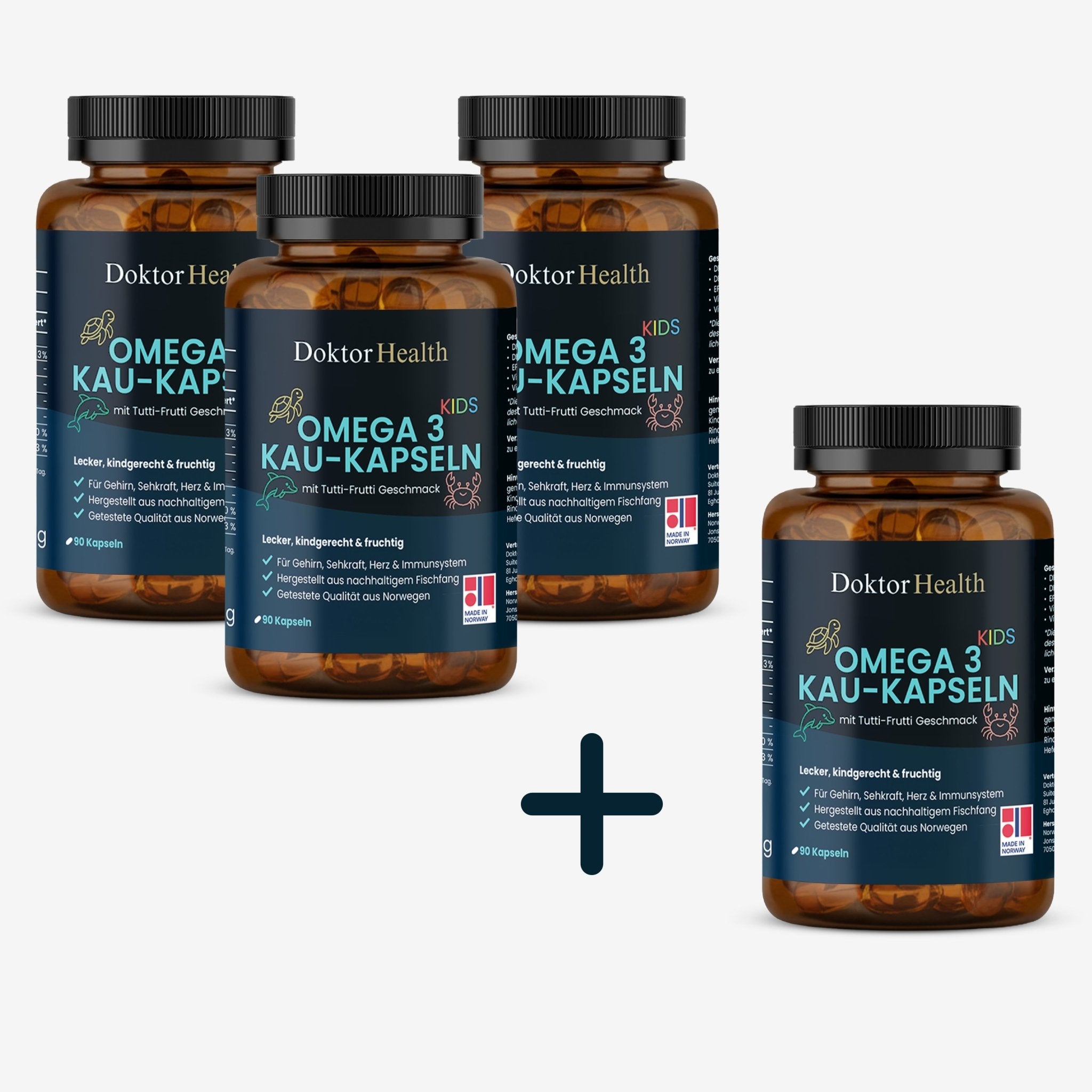 Omega 3 - Kau - Kapsel für Kinder - Doktor Health