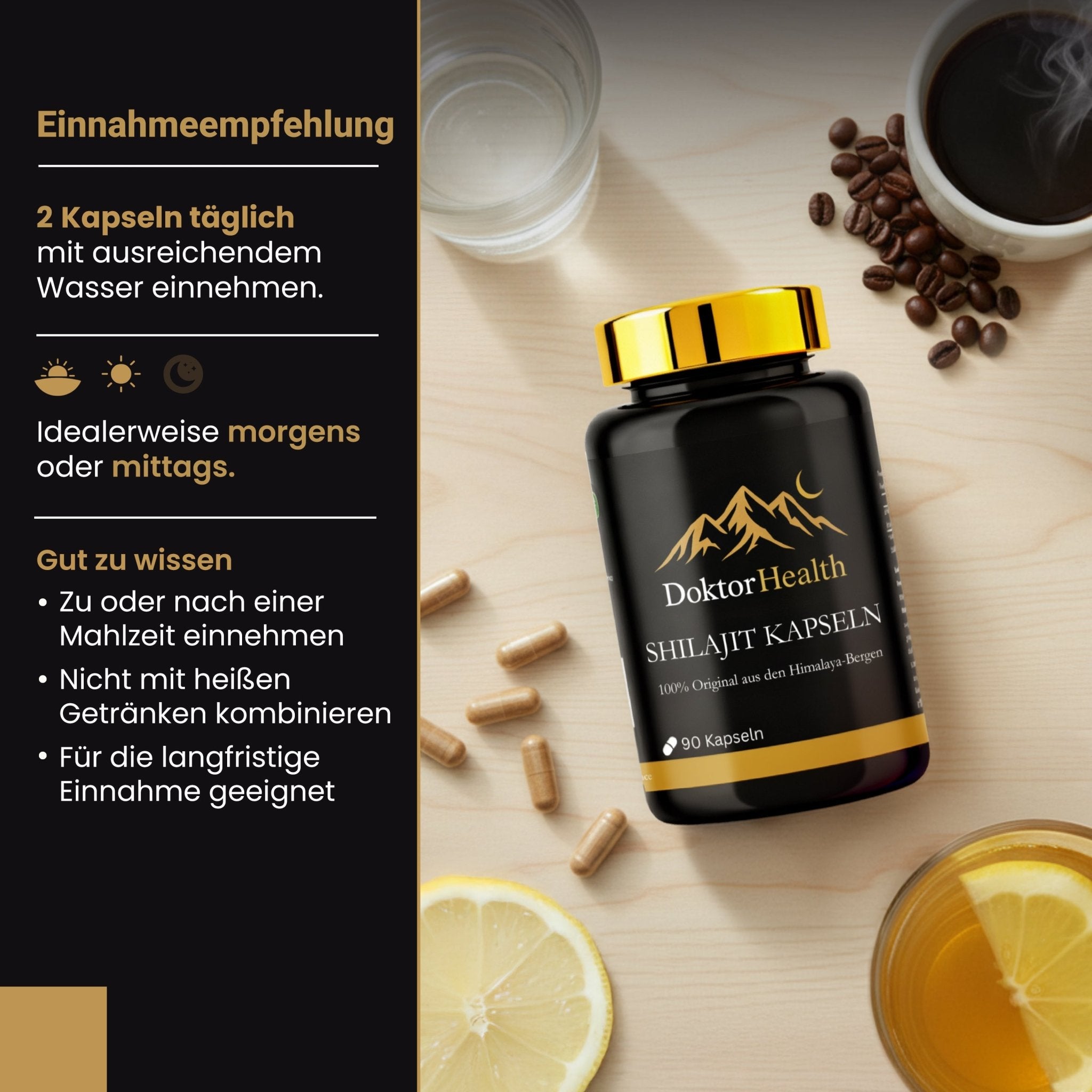 Premium Himalaya Shilajit Kapseln - Doktor Health