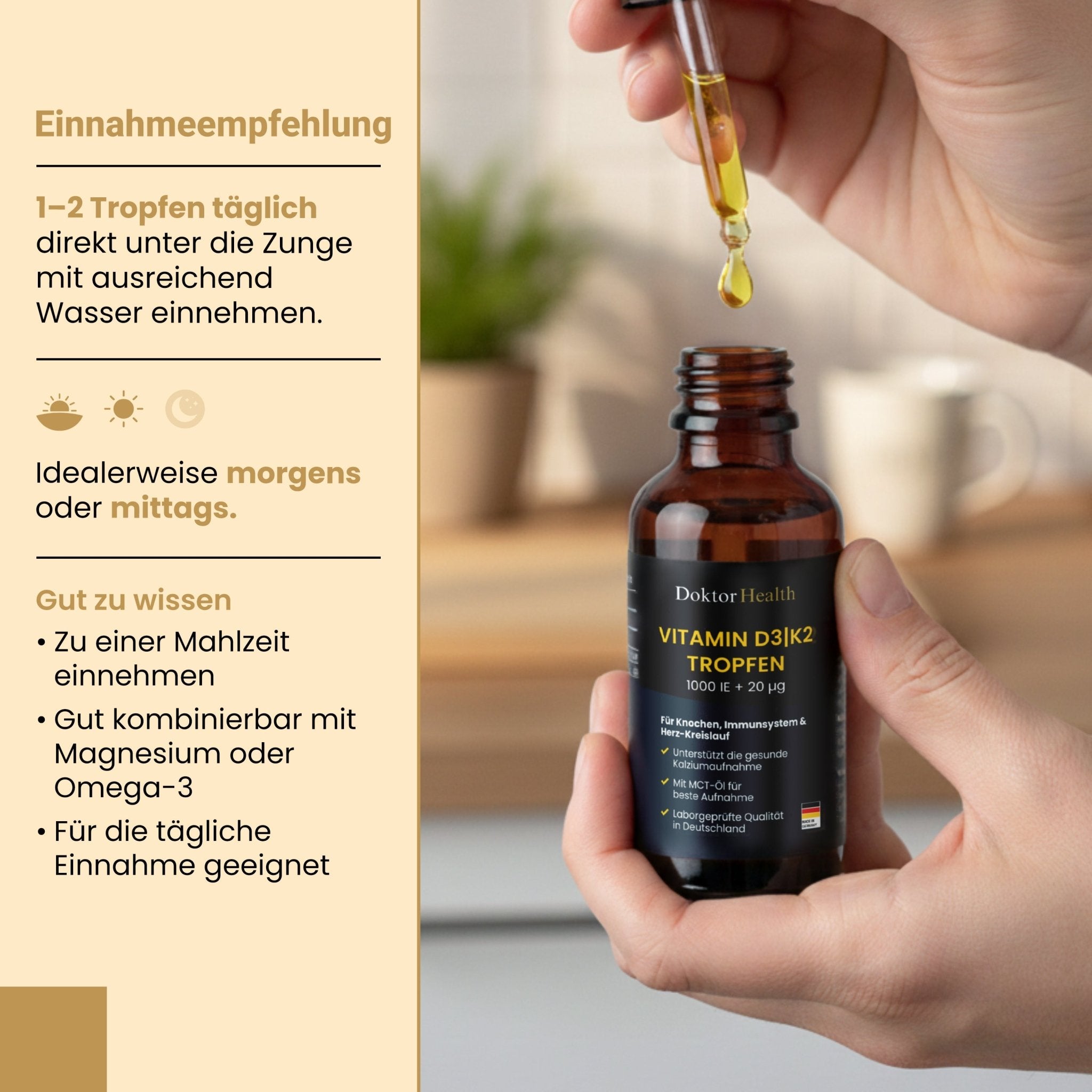 Vitamin D3 + K2 Tropfen - Doktor Health
